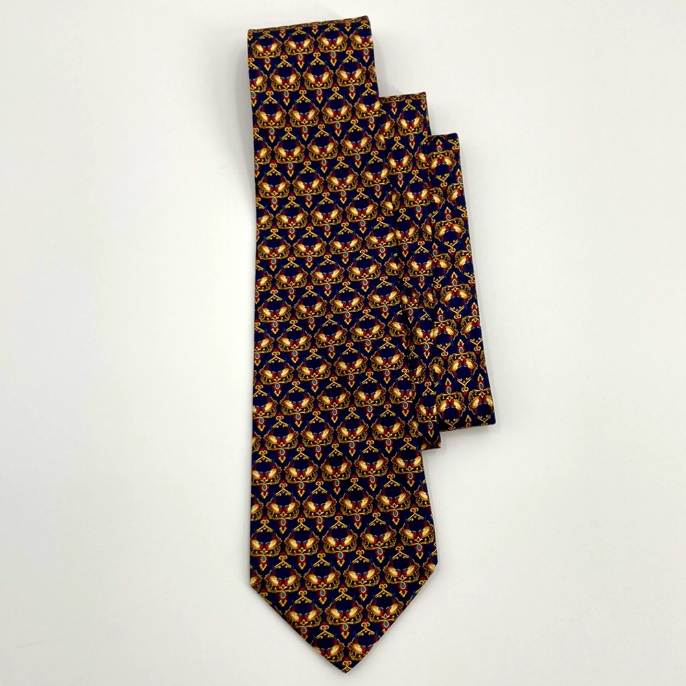 Salvatore Ferragamo Silk Quail? Bird Tie